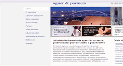 Desktop Screenshot of agnerpartners.sk